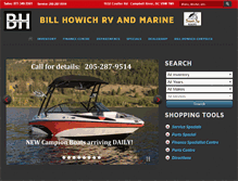 Tablet Screenshot of billhowichrvandmarine.com